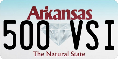 AR license plate 500VSI