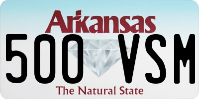 AR license plate 500VSM