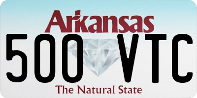AR license plate 500VTC