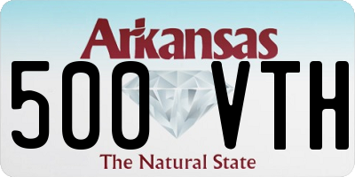 AR license plate 500VTH
