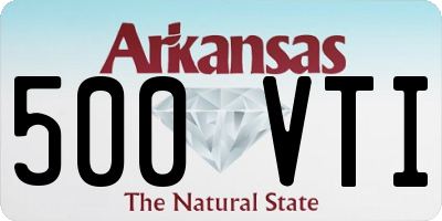 AR license plate 500VTI