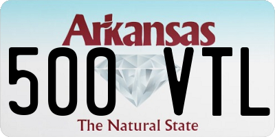 AR license plate 500VTL
