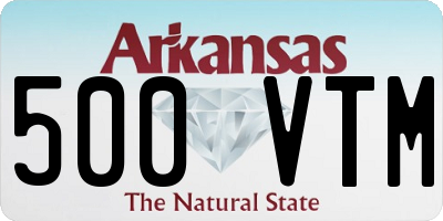 AR license plate 500VTM