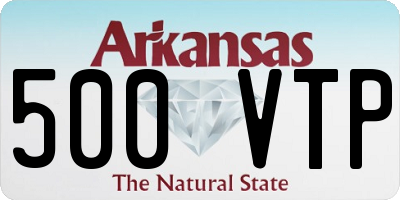 AR license plate 500VTP