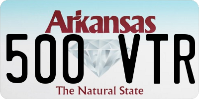 AR license plate 500VTR