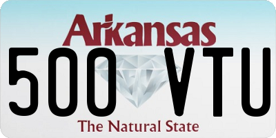 AR license plate 500VTU