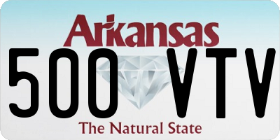 AR license plate 500VTV