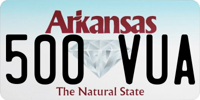 AR license plate 500VUA