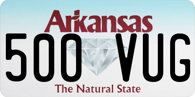 AR license plate 500VUG