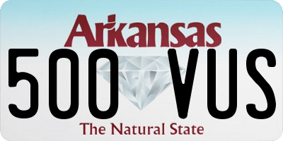 AR license plate 500VUS