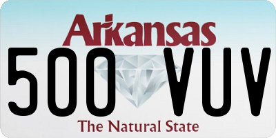 AR license plate 500VUV