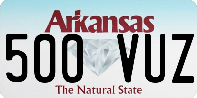 AR license plate 500VUZ