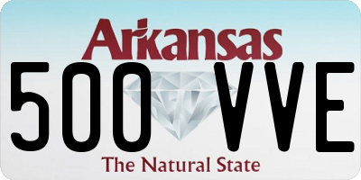 AR license plate 500VVE