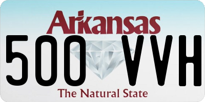 AR license plate 500VVH