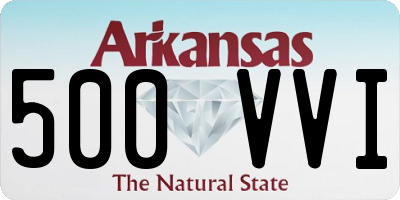 AR license plate 500VVI
