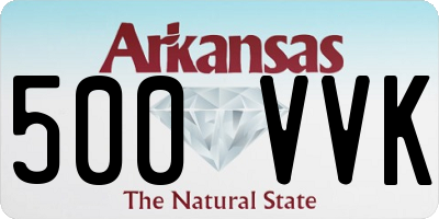 AR license plate 500VVK