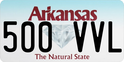 AR license plate 500VVL