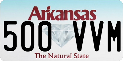 AR license plate 500VVM