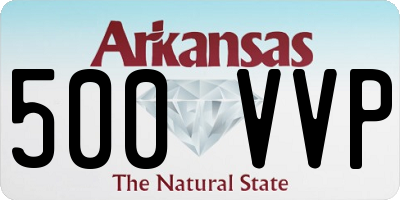 AR license plate 500VVP