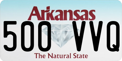AR license plate 500VVQ