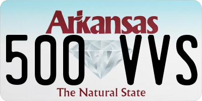 AR license plate 500VVS