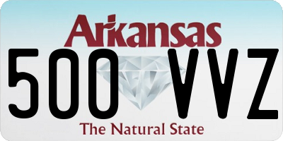AR license plate 500VVZ