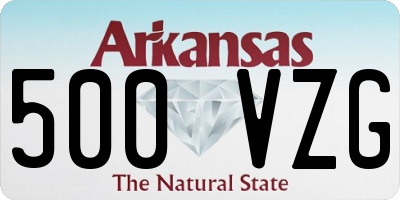 AR license plate 500VZG