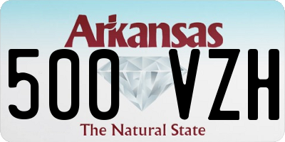 AR license plate 500VZH