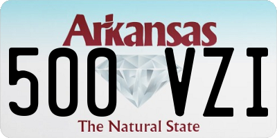 AR license plate 500VZI
