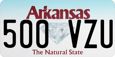 AR license plate 500VZU