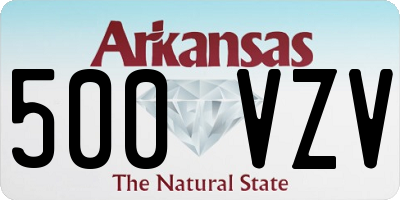 AR license plate 500VZV