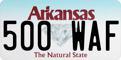 AR license plate 500WAF