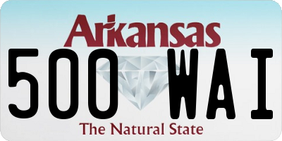 AR license plate 500WAI