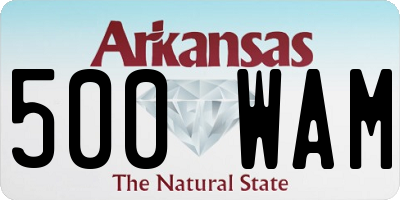 AR license plate 500WAM