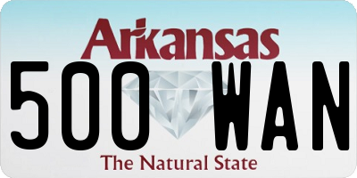 AR license plate 500WAN