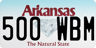 AR license plate 500WBM
