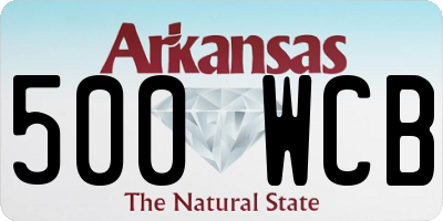 AR license plate 500WCB