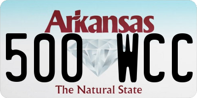 AR license plate 500WCC