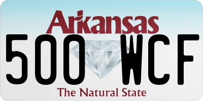 AR license plate 500WCF
