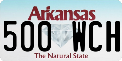 AR license plate 500WCH