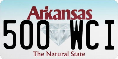 AR license plate 500WCI