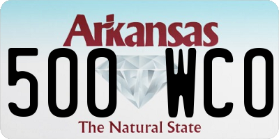 AR license plate 500WCO