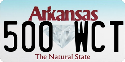 AR license plate 500WCT