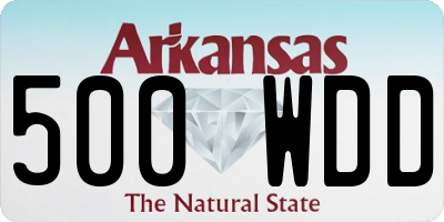 AR license plate 500WDD