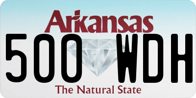 AR license plate 500WDH