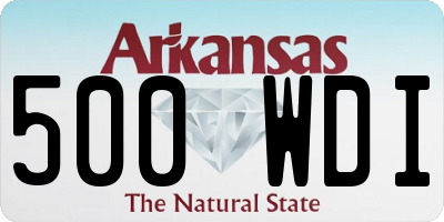 AR license plate 500WDI
