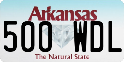 AR license plate 500WDL