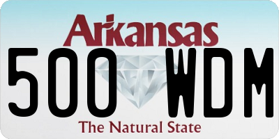 AR license plate 500WDM