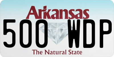 AR license plate 500WDP