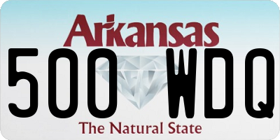 AR license plate 500WDQ